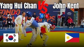 Taekwondo Sparring Yang Hui Chan (KOR) VS John Kent (PHI)