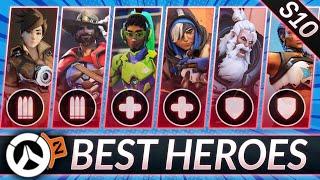 NEW SOLO CARRY HEROES LIST - The 8 Best MAINS to DOUBLE Your Rank - Overwatch 2 Season 10 Guide