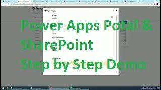 Demo step by step: Power Apps Portal with several steps of process and SharePoint Documents upload