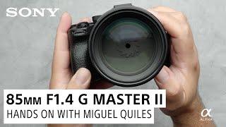 NEW FE 85mm F1.4 G Master II Lens | First Look with Miguel Quiles