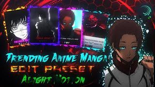 Trending Alight motion manga edit free preset || Xml + Materials || Wuki Am