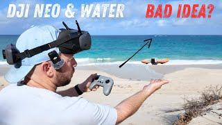 DJI Neo Newbie Tries Manual FPV OVER WATER