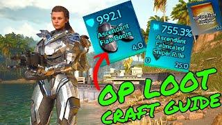 How To CRAFT 90% BETTER LOOT IN Ark Survival Ascended!!!!