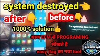 #REDMI NOTE 8 SYSTEM HASBEEN DESTROYED PROGRAMING WITH EASY JTAG FILE MANAGER BY PHONE FIX TEAM.