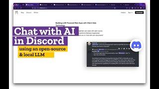 Chat with AI in Discord with an open source local LLM