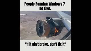 SM airplane engine broken IT meme