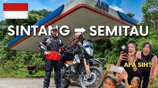 Sintang to Semitau - Foreigner SHOCKS LOCALS on Motorcycle trip in West Kalimantan (Borneo)