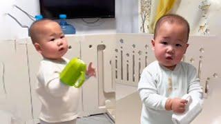 Cute Twin Brothers Moment:When A Twin Brother Hits His Younger Brother