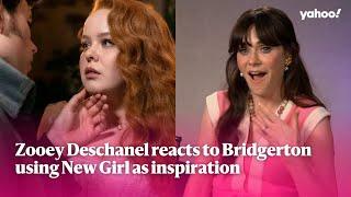 Zooey Deschanel reacts to Bridgerton using New Girl as inspiration | Yahoo Australia