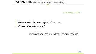 Nowa szkoła ponadpodstawowa. Co musisz wiedzieć?