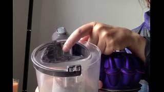 Dyson V6 Animal how to empty and replace the dust canister or bin