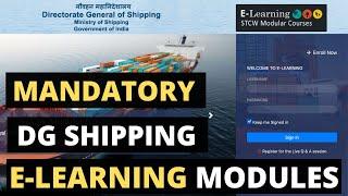 DG Shipping E-Learning Modules Full Tutorial | Step by Step Guide