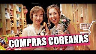 ¡DE COMPRAS EN UN SUPERMERCADO COREANO CON MI MAMÁ! - JiniChannel