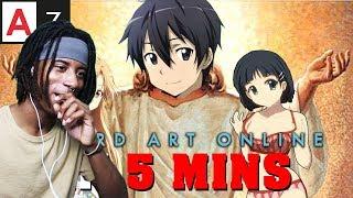 CANT BELIEVE THIS! | Gigguk - Sword Art Online IN 5 MINUTES | Anime in Minutes | REACTION