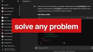 You can literally solve ANY PROBLEM using ChatGPT