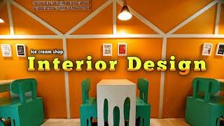 Interior design for ice cream shop - [ Natural ice cream manjalpur ] - RK PRESENTS