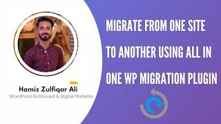 Migrate WordPress website using all in one wp migration plugin Urdu/Hindi