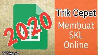 Trik Cepat Membuat SKL Otomatis Online 2020 | Tutorial Singkat