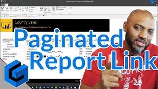 Link from a Power BI Paginated report to a Power BI report