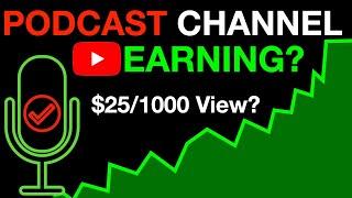 Youtube Podcast Channel Earning in 2024  | 1000 Views par kitne rupee milte hai?