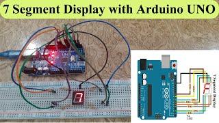 seven segment display with arduino uno