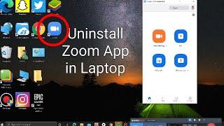 How To Uninstall Zoom app in Laptop || UNINSTALL ZOOM ON LAPTOP