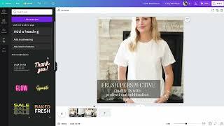 How to make a Tshirt Mockup Video in Canva for Etsy