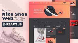 Responsive React JS Tutorial with Tailwind CSS -  Nike Shoe Application | Download Source Code.
