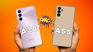 Samsung Galaxy A34 VS Galaxy A55*Full Compare* What Difference*  OMG