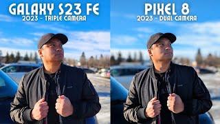 Galaxy S23 FE vs Pixel 8 camera comparison! BEST VALUE PHONE BATTLE!