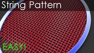 Creating a string pattern for any shape - 3ds max tutorial