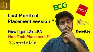 How I got 15 LPA Non-Tech Placement in the last month of Placement Session !!!