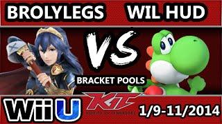 KiT 15 - Wil HUD (Yoshi, Duck Hunt) Vs. GG Brolylegs (Lucina) SSB4 Bracket Pools - Smash 4 Wii U