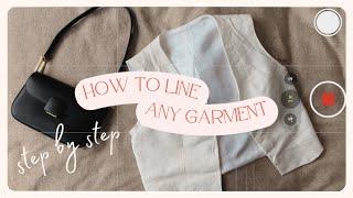 How to line any garment | DIY Lining Tutorial | Thrills and Stitches