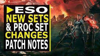 Proc Set Changes, Caltrops Buff, New Item Sets,  & Pale Order Change | ESO PTS Patch Note Review