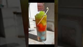 Let make colorful light fizzy drink #asmr #nature #love #food  refreshing summer drink