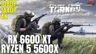 Escape from Tarkov | Ryzen 5 5600x + RX 6600 XT | 1080p, 1440p, 4K benchmarks!
