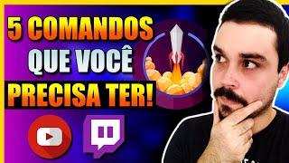 5 Comandos ESSENCIAIS para sua LIVESTREAM com STREAMELEMENTS