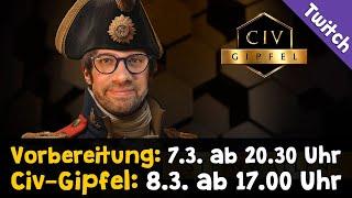 RBTV Civ-Gipfel 2025  Vorbereitung: HEUTE ab 20.30 Uhr  Civ-Gipfel: 8.3. ab 17 Uhr live auf Twitch