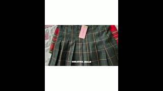 FESTY KARY Preppy Style Summer Women Skirts(Creative ideas)|High Waist Korean Plaid Mini Skirt Women