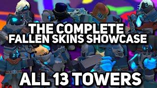 ALL 13 FALLEN SKINS SHOWCASE | Tower Defense Simulator