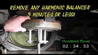 How To Remove Any Harmonic Balancer "IN 5 MINUTES OR LESS" Chevy Truck 350/5.7L