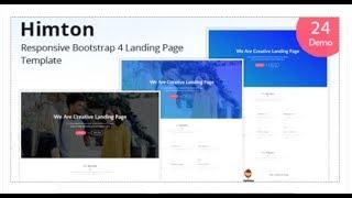 Himton - Responsive Bootstrap 4 Landing Page Template | Themeforest Templates