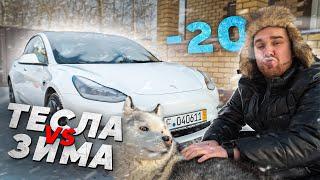 Русская ЗИМА ПРОТИВ ТЕСЛЫ. После ТАКОГО её НИКТО НЕ КУПИТ?! TESLA MODEL 3 2022