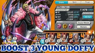 BOOST 3 YOUNG DOFFY GAMEPLAY | ONE PIECE BOUNTY RUSH | OPBR