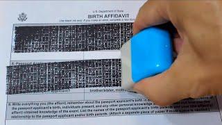 Ink Stamp Roller Blots Out Personal Info - no need to shred paper