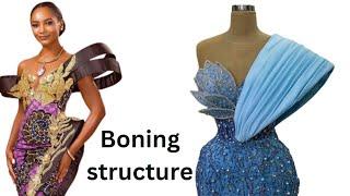 How to make a bonning structure on a dress_ Sewing with bonning