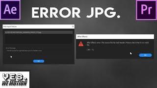 TUTORIAL HOW TO OVERCOME ERRORS AT THE IMPORT OF JPG FILES