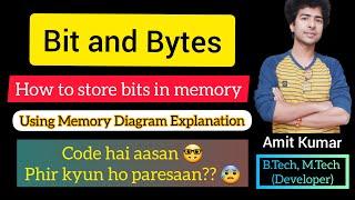 19. Bits and Bytes in Hindi || Bits and Bytes in coding || C full tutorials ||