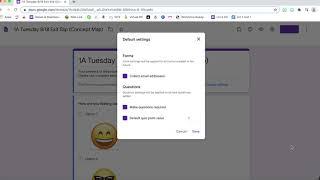 How to collect email addresses automatically on a google form